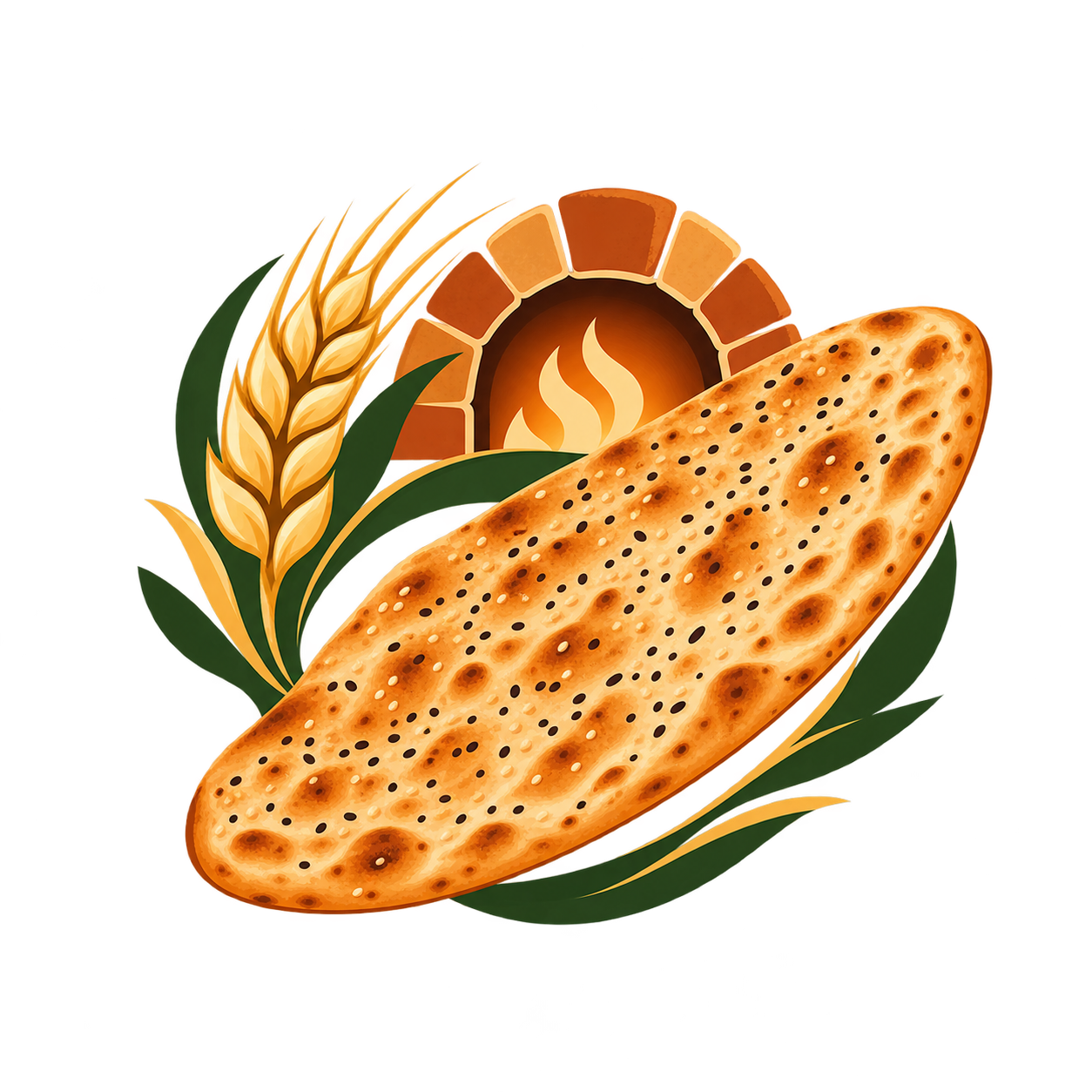 لوگوی نان سنگک بهشتی